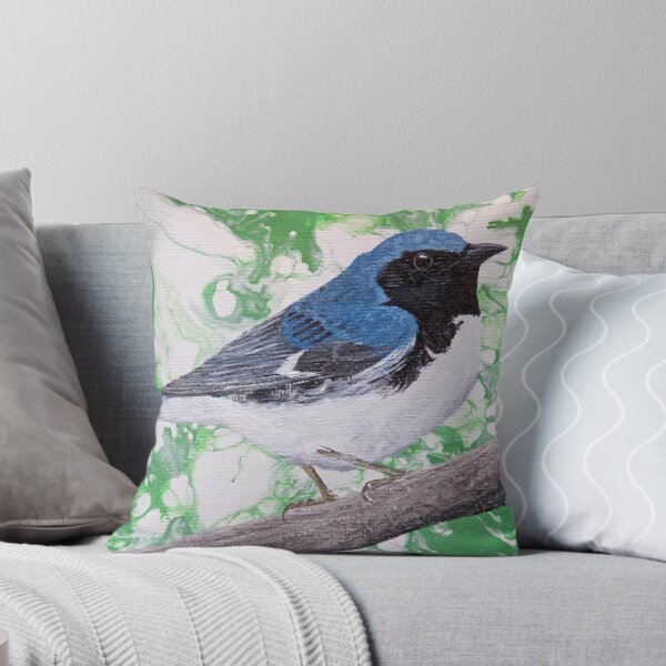 Item preview, Black Throated Blue Warbler designed and sold by Magpie's Miscellany.