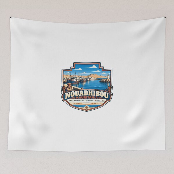 Item preview, Nouadhibou Mauritania A Harbour At The Desert's Edge Travel Destination Souvenir designed and sold by Simsimah26Parks.