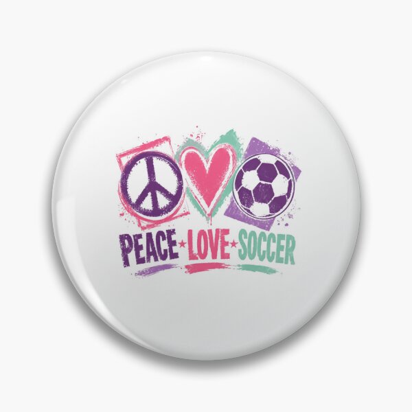Item preview, Peace Love Soccer Player Fan Athlete designed and sold by RetroMini2026.