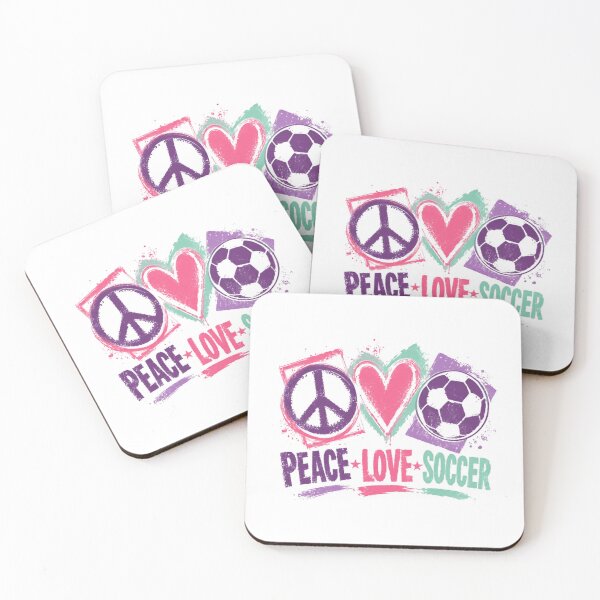 Item preview, Peace Love Soccer Player Fan Athlete designed and sold by RetroMini2026.