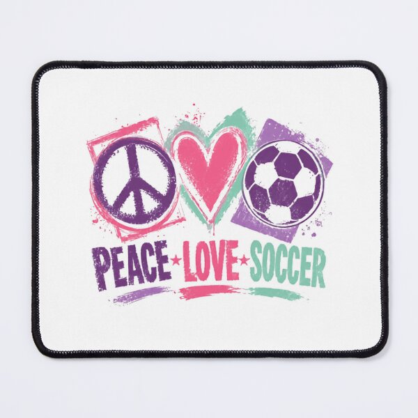 Item preview, Peace Love Soccer Player Fan Athlete designed and sold by RetroMini2026.