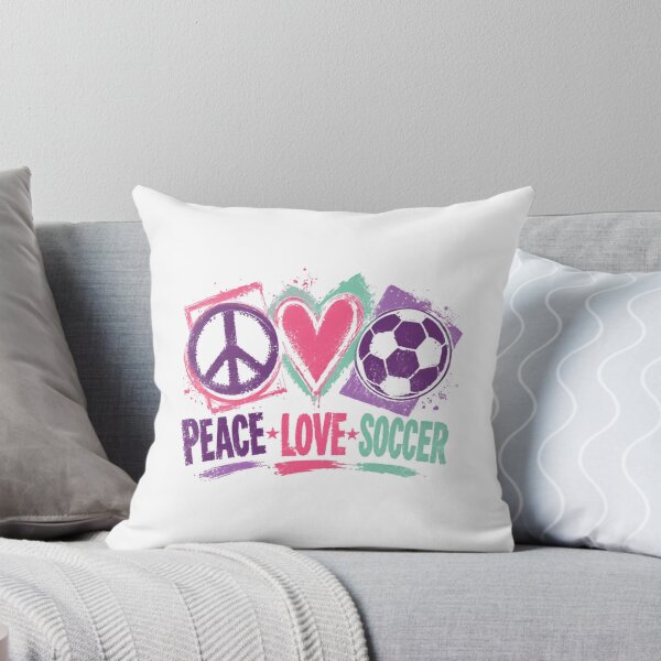 Item preview, Peace Love Soccer Player Fan Athlete designed and sold by RetroMini2026.