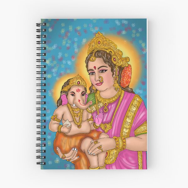 Item preview, Lord Ganesha with Parvati Digital Drawing | Hindu Deity Artwork designed and sold by Harshit_Digital_Arts.