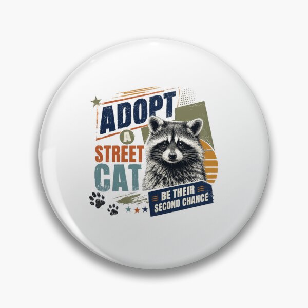 Item preview, Adopt A Street Cat Be Their Second Chance Pet Adoption Animal Rescue designed and sold by RetroMini2026.