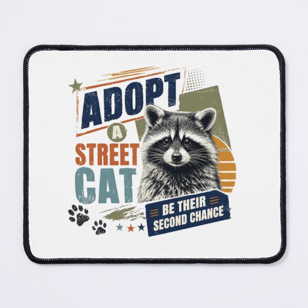 Item preview, Adopt A Street Cat Be Their Second Chance Pet Adoption Animal Rescue designed and sold by RetroMini2026.