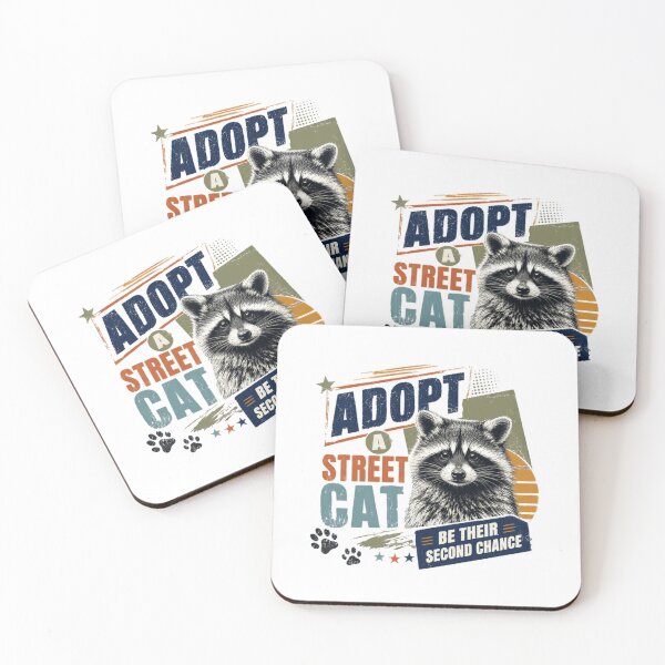 Item preview, Adopt A Street Cat Be Their Second Chance Pet Adoption Animal Rescue designed and sold by RetroMini2026.