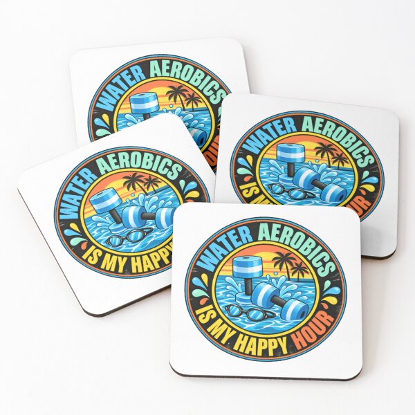 Item preview, Water Aerobics Is My Happy Hour Aquatic Fitness Lover designed and sold by JonesFlora2025.