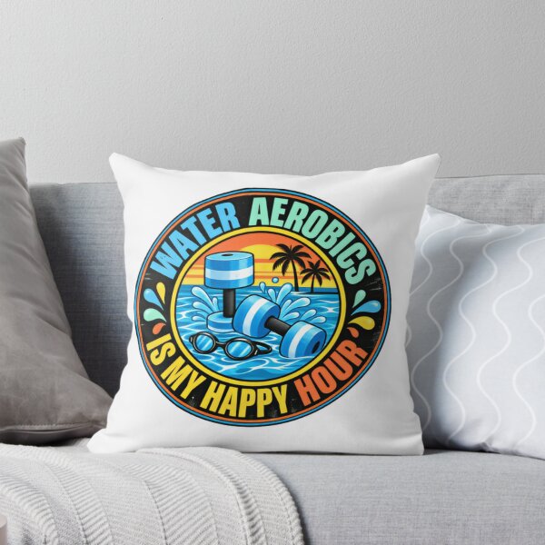 Item preview, Water Aerobics Is My Happy Hour Aquatic Fitness Lover designed and sold by JonesFlora2025.