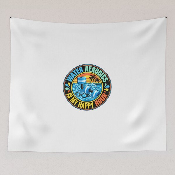 Item preview, Water Aerobics Is My Happy Hour Aquatic Fitness Lover designed and sold by JonesFlora2025.
