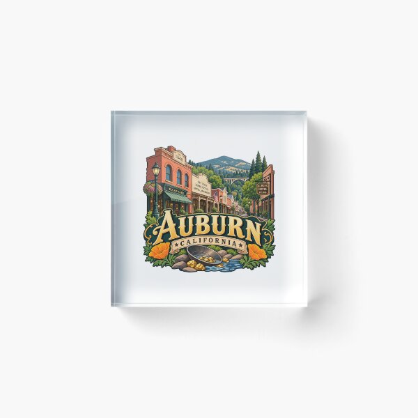 Item preview, Auburn, California - Gold Rush Historic Town designed and sold by Myra365Art.