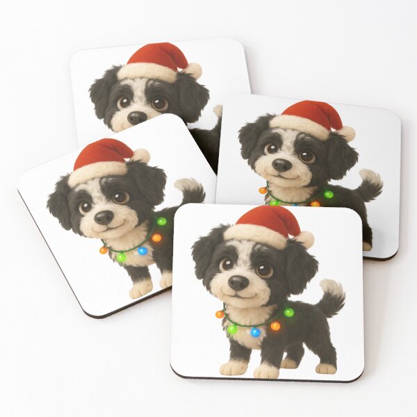 Item preview, Bordoodle Dog Christmas Lights designed and sold by Sillytoe.