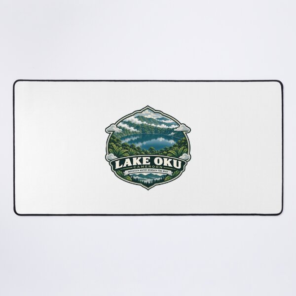 Item preview, Lake Oku Cameroon Mountain Water Beneath The Mist African Travel Souvenir Nature Explorer designed and sold by Star3NowForMe.