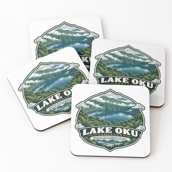 Item preview, Lake Oku Cameroon Mountain Water Beneath The Mist African Travel Souvenir Nature Explorer designed and sold by Star3NowForMe.