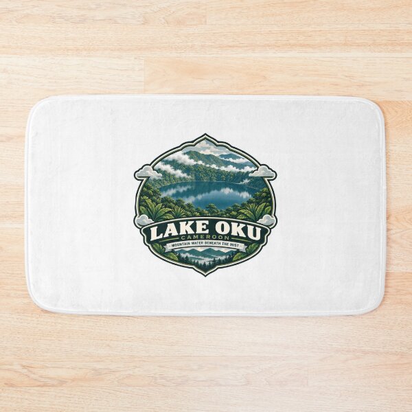 Item preview, Lake Oku Cameroon Mountain Water Beneath The Mist African Travel Souvenir Nature Explorer designed and sold by Star3NowForMe.