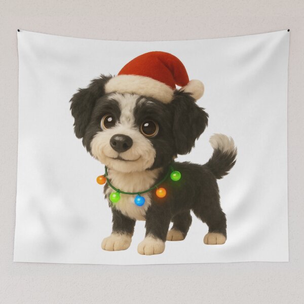 Item preview, Bordoodle Dog Christmas Lights designed and sold by Sillytoe.