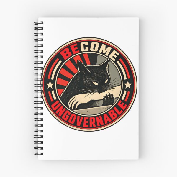 Item preview, Become Ungovernable Defiant Cat Rebel Feline Independence designed and sold by SkeletonsDanger.