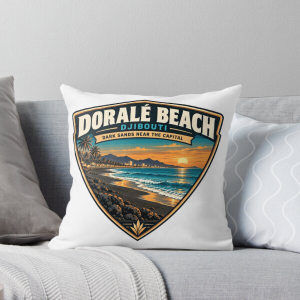 Item preview, Doralé Beach Djibouti Dark Sands Near The Capital African Travel Vacation designed and sold by SEEM-drawing.
