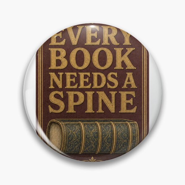 Artikelvorschau, Every Book Needs A Spine Lustiges Buchbinder Schild entworfen und verkauft von BoosterShop.