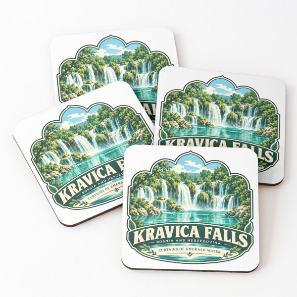 Item preview, Kravica Falls Bosnia And Herzegovina Curtains Of Emerald Water Travel Landmark designed and sold by Simsimah26Parks.