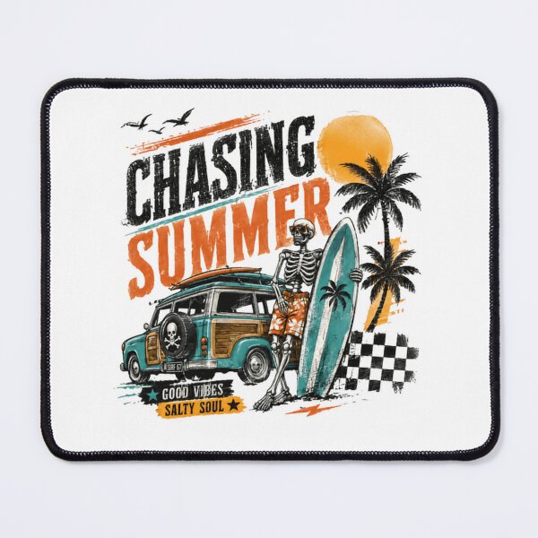 Item preview, Chasing Summer Good Vibes Salty Soul Surfer Beach Ocean Vacation designed and sold by RetroMini2026.
