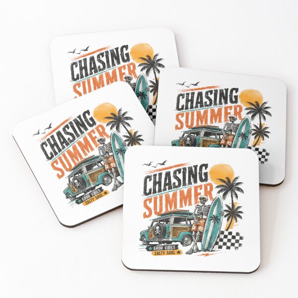 Item preview, Chasing Summer Good Vibes Salty Soul Surfer Beach Ocean Vacation designed and sold by RetroMini2026.
