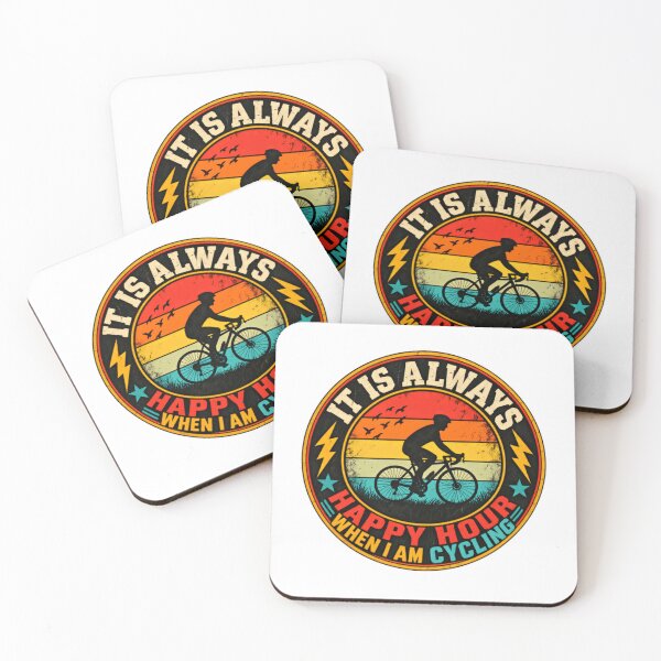 Item preview, It Is Always Happy Hour When I Am Cycling | Cyclist Bicycle Enthusiast Biking Hobby designed and sold by SkeletonsDanger.