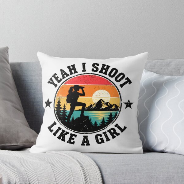Item preview, Yeah I Shoot Like A Girl Female Hiker Outdoor Photography Adventure designed and sold by JonesFlora2025.