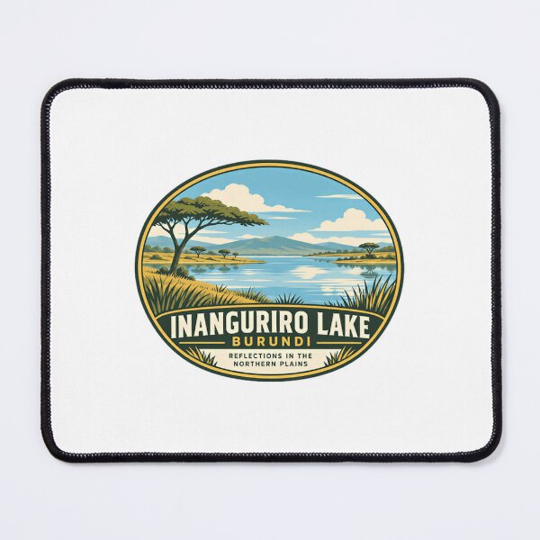 Item preview, Inanguriiro Lake Burundi Reflections In The Northern Plains African Travel Souvenir Tourist designed and sold by SEEM-drawing.
