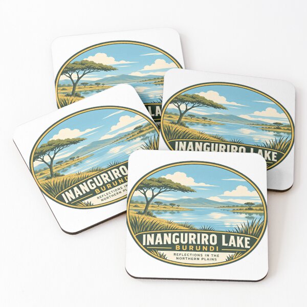 Item preview, Inanguriiro Lake Burundi Reflections In The Northern Plains African Travel Souvenir Tourist designed and sold by SEEM-drawing.