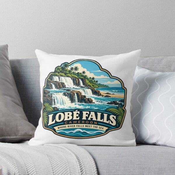 Item preview, Lobé Falls Cameroon Where River Falls Meet The Sea African Travel Tourist Waterfall Destination designed and sold by Simsimah26Parks.