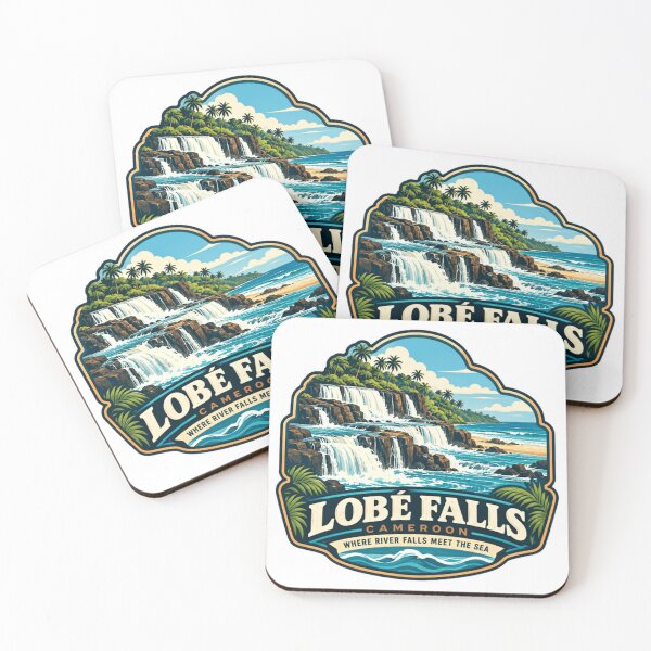 Item preview, Lobé Falls Cameroon Where River Falls Meet The Sea African Travel Tourist Waterfall Destination designed and sold by Simsimah26Parks.