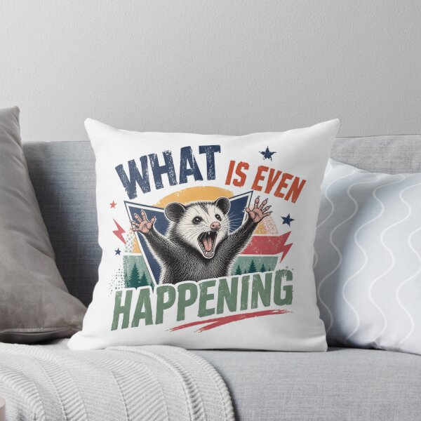Item preview, What Is Even Happening Opossum Funny Meme Overwhelmed Animal Lover designed and sold by JonesFlora2025.