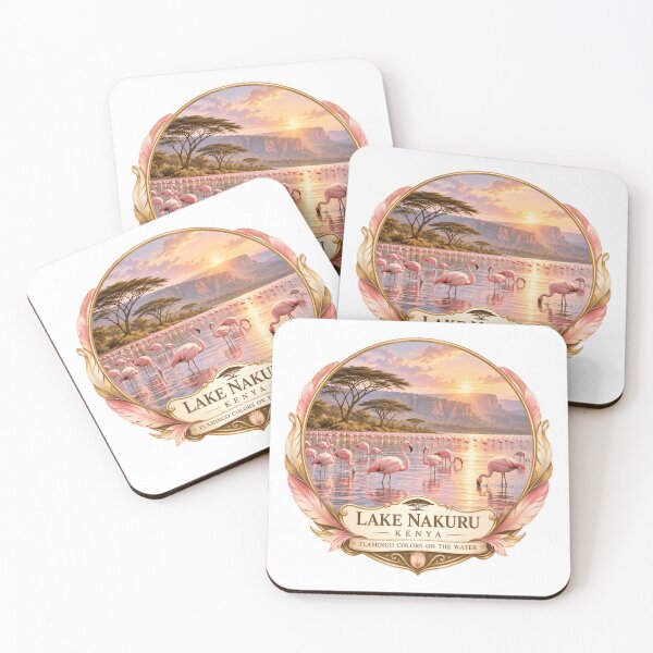 Item preview, Lake Nakuru Kenya Flamingo Colors On The Water African Wildlife Safari Travel designed and sold by Star3NowForMe.