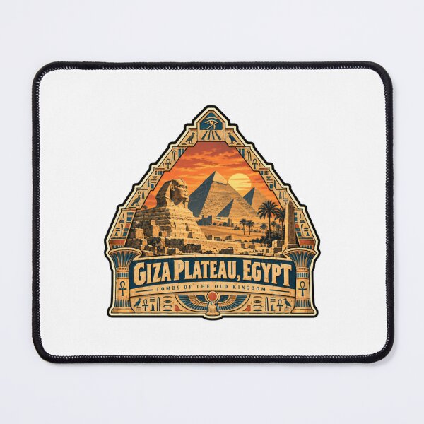 Item preview, Giza Plateau, Egypt Tombs Of The Old Kingdom Ancient History Travel designed and sold by SEEM-drawing.