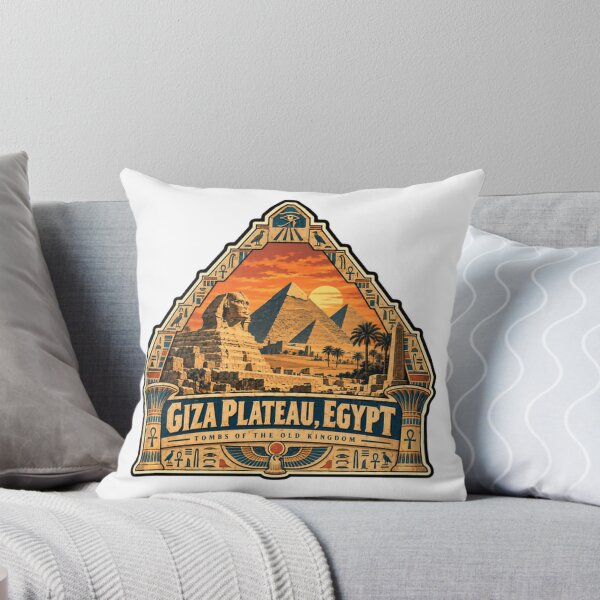 Item preview, Giza Plateau, Egypt Tombs Of The Old Kingdom Ancient History Travel designed and sold by SEEM-drawing.
