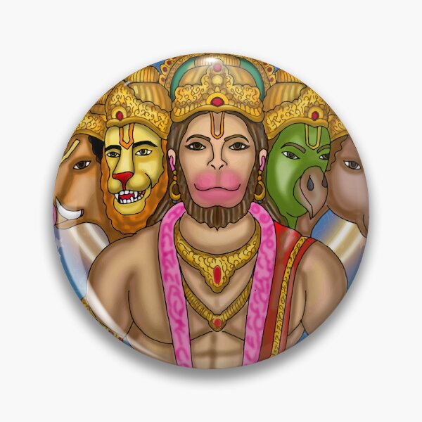 Item preview, Lord Hanuman Digital Drawing | Hindu Deity Spiritual Artwork designed and sold by Harshit_Digital_Arts.