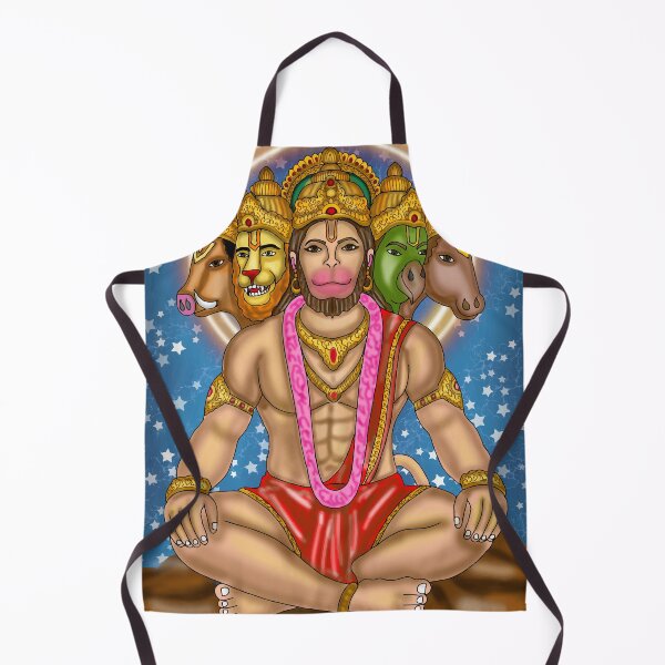 Item preview, Lord Hanuman Digital Drawing | Hindu Deity Spiritual Artwork designed and sold by Harshit_Digital_Arts.