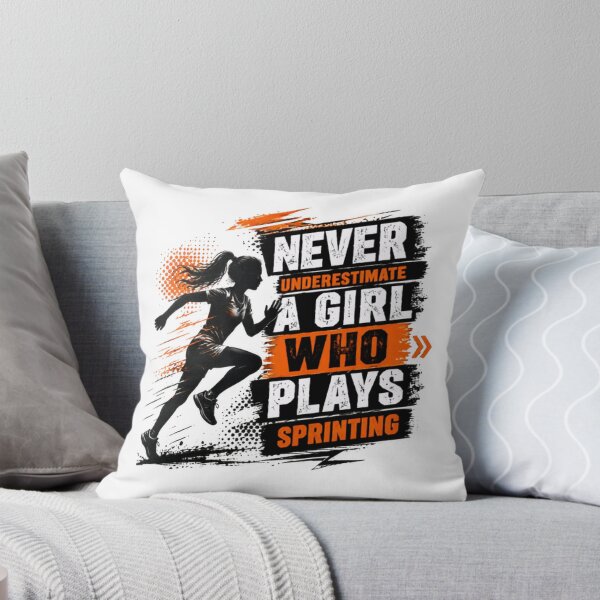 Item preview, Never Underestimate A Girl Who Plays Sprinting Runner Woman Athlete designed and sold by JonesFlora2025.
