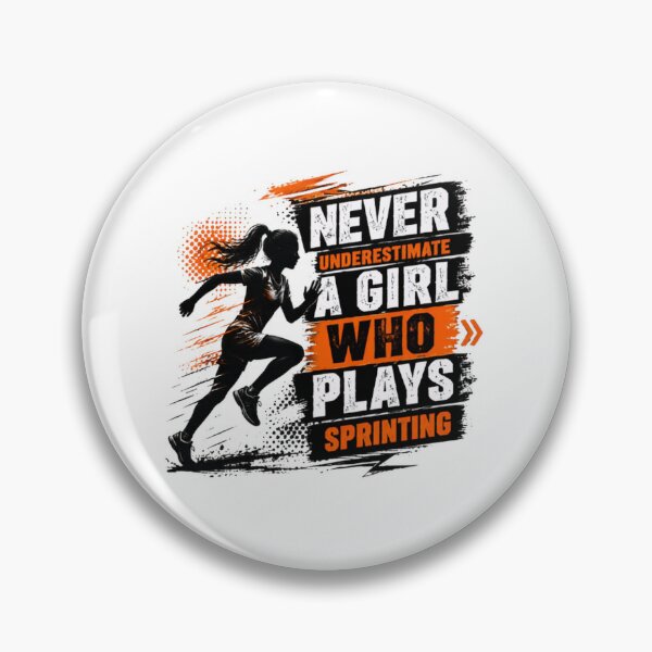 Item preview, Never Underestimate A Girl Who Plays Sprinting Runner Woman Athlete designed and sold by JonesFlora2025.