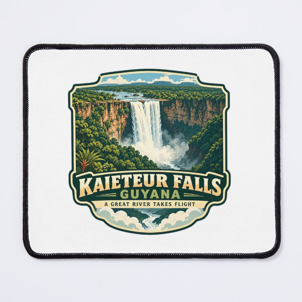 Item preview, Kaieteur Falls Guyana A Great River Takes Flight South America Waterfall Travel Destination designed and sold by Simsimah26Parks.