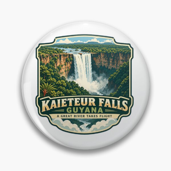 Artikelvorschau, Kaieteur-Wasserfälle, Guyana – Ein gewaltiger Fluss erhebt sich – Südamerika – Wasserfall – Reiseziel entworfen und verkauft von Simsimah26Parks.