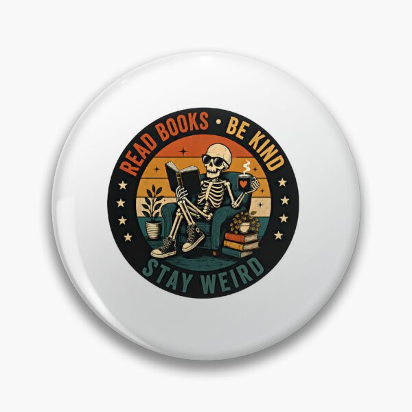 Item preview, Read Books Be Kind Stay Weird Bookworm Reader Librarian Bibliophile Introvert Coffee Lover designed and sold by SkeletonsDanger.