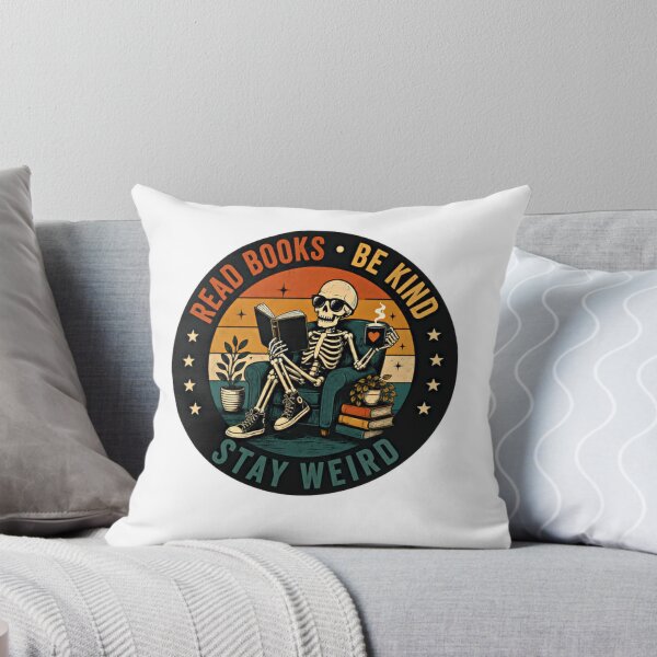 Item preview, Read Books Be Kind Stay Weird Bookworm Reader Librarian Bibliophile Introvert Coffee Lover designed and sold by SkeletonsDanger.