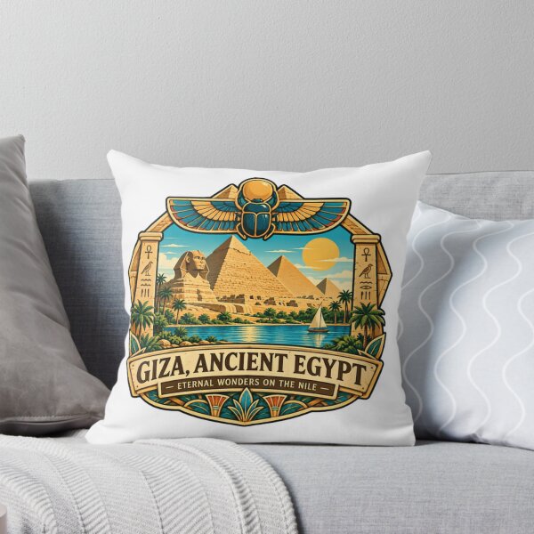 Item preview, Giza, Ancient Egypt Eternal Wonders On The Nile History Explorer Travel designed and sold by SEEM-drawing.