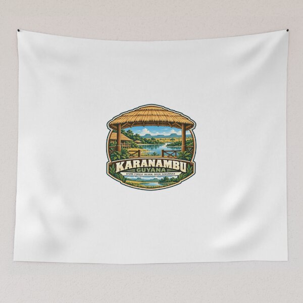 Item preview, Karanambu Guyana River Forest Beside Open Savannah South America Travel Nature designed and sold by Star3NowForMe.