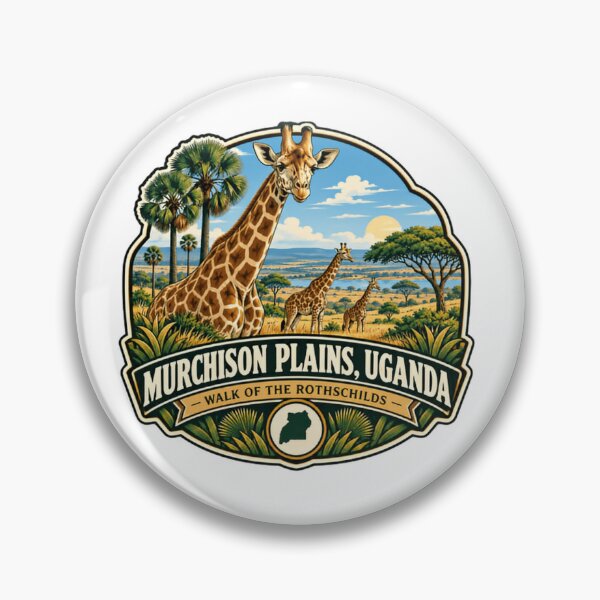 Item preview, Murchison Plains, Uganda Walk Of The Rothschilds Giraffe African Safari Wildlife designed and sold by Simsimah26Parks.