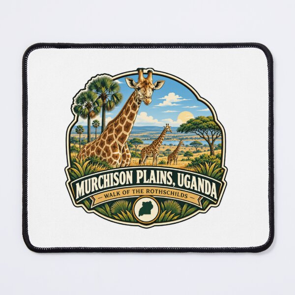 Item preview, Murchison Plains, Uganda Walk Of The Rothschilds Giraffe African Safari Wildlife designed and sold by Simsimah26Parks.
