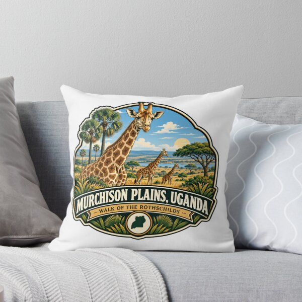 Item preview, Murchison Plains, Uganda Walk Of The Rothschilds Giraffe African Safari Wildlife designed and sold by Simsimah26Parks.