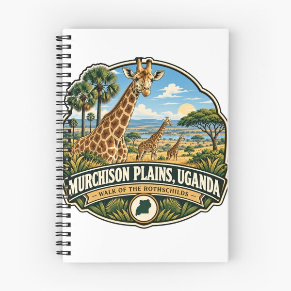 Item preview, Murchison Plains, Uganda Walk Of The Rothschilds Giraffe African Safari Wildlife designed and sold by Simsimah26Parks.