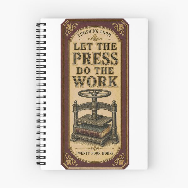 Item preview, Let The Press Do The Work Book Press Workshop Sign designed and sold by BoosterShop.